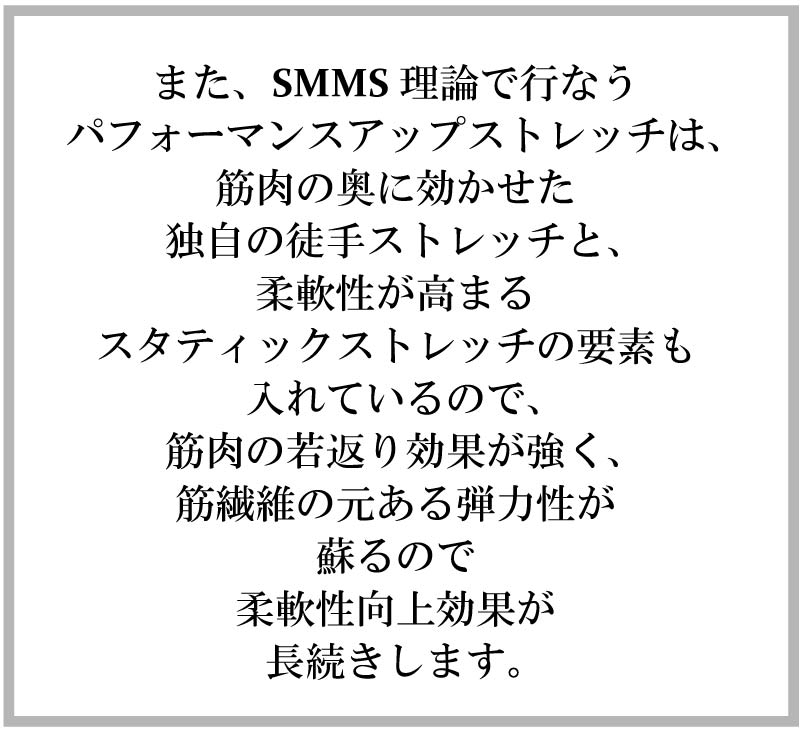 日本パフォーマンスアップストレッチ協会,smms理論,スポーツ動作徒手ストレッチ,徒手ストレッチ
